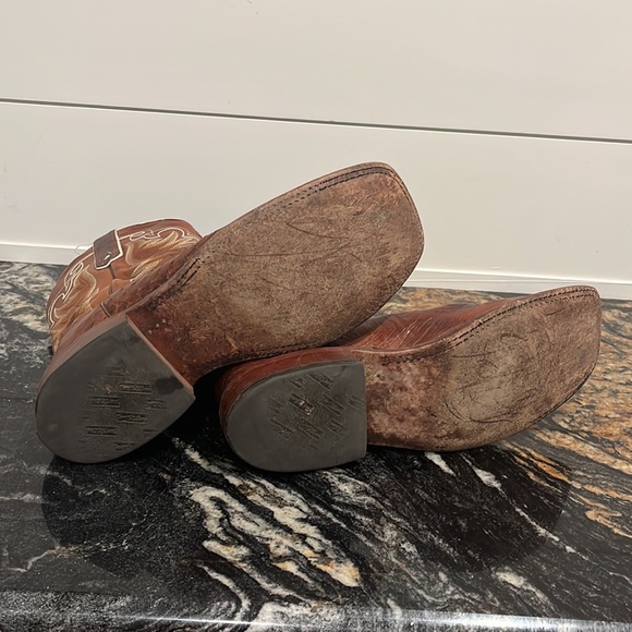 Tony Lama Ostrich cowboy boots Size 10 1/2 D - Picture 4 of 6